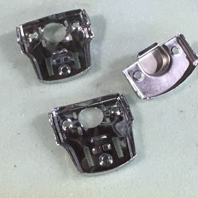 Vintage Style Metal Chrome Incomplete Guitar Case Latches As Is Cases Repair image 4