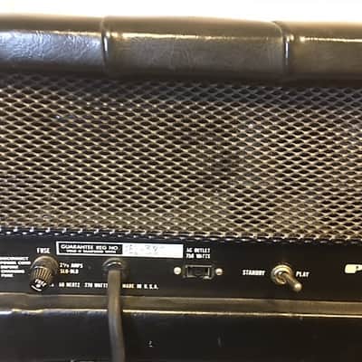 Plush PRB 1000S Amp and Cabinet early 1970's Black Padded image 13