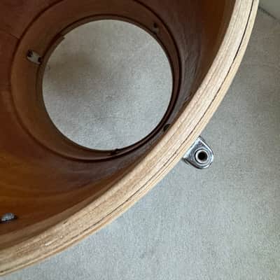 Gretsch Vintage 1951 Round Badge 14” x 21” Cocktail Snare Drum 50s - Blue Pearl image 23