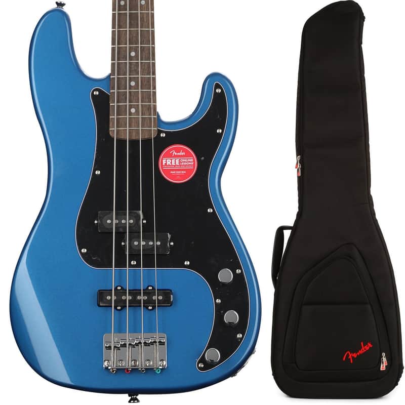 Squier Affinity Series Precision Bass with Gig Bag - Lake Placid Blue with Laurel Fingerboard Bild 1