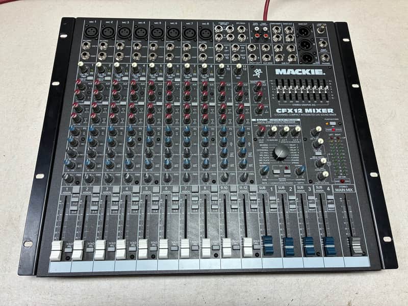 Mackie CFX12 12-Channel Compact Integrated Live Sound Reinforcement Mixer 2000 - 2004 - Dark Gray image 1