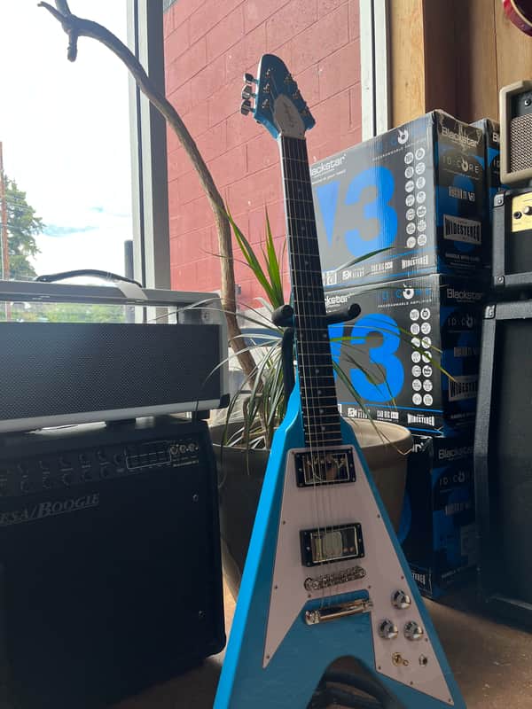 Epiphone Flying V '70s (Modded) 2026 - Present - Maui Blue image 1