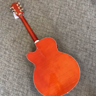 Gretsch G5022CE Rancher Jumbo Cutaway Electric Savannah Sunset image 4