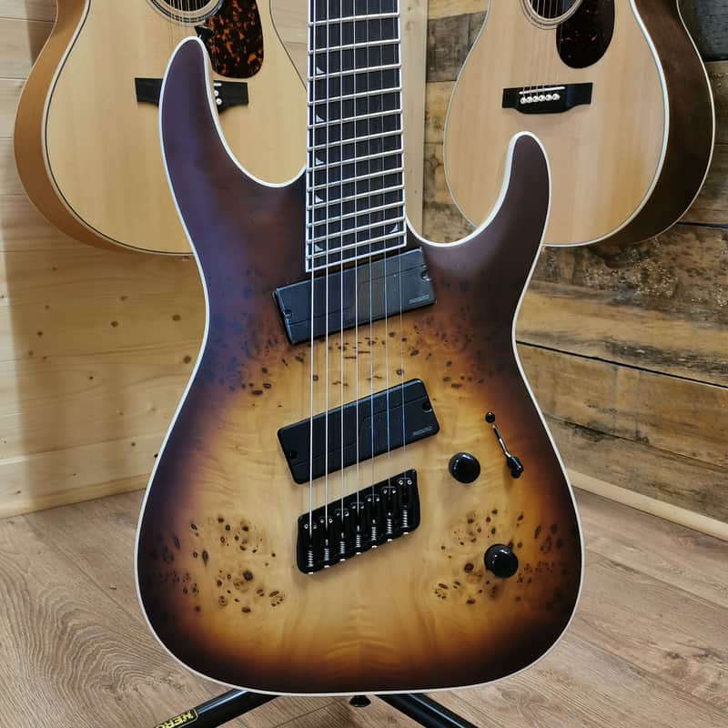 Jackson Concept Series Soloist SLAT7P HT MS - Ebony Fingerboard, Satin Bourbon Burst image 1