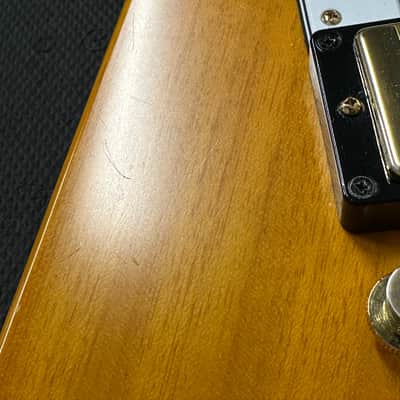 Epiphone 1958 Korina Flying V (2024) - Aged Natural #24764 with Original Hard Case image 13