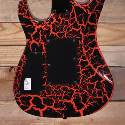 BC Rich Gunslinger Retro II Electric Guitar Red Crackle w/ Floyd Rose image 3