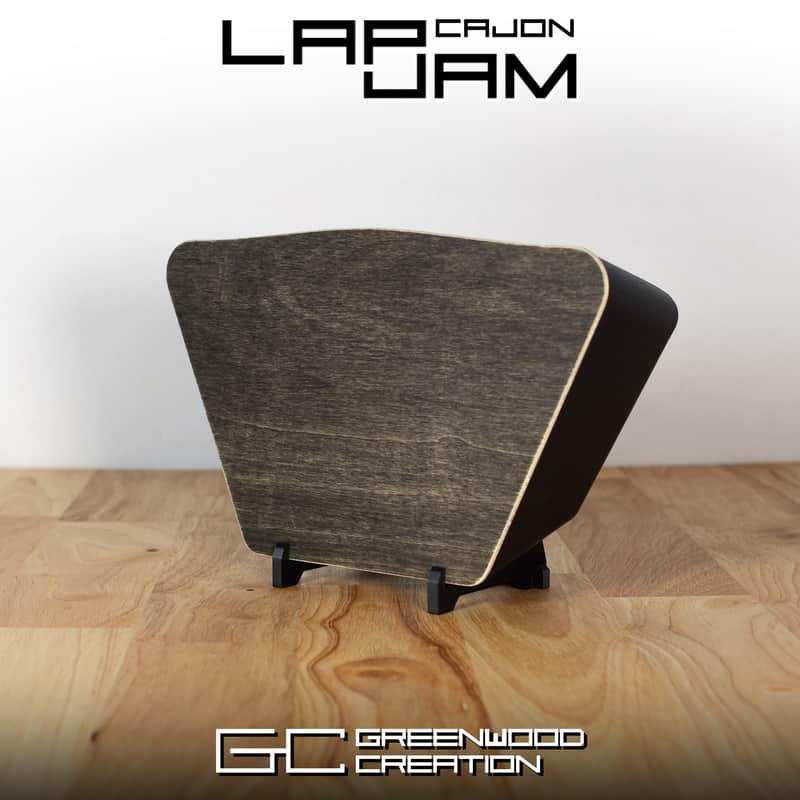 LapJam Cajon - Lap-Sized Travel Drum - Black Stain Tapa - Handcrafted in USA image 1