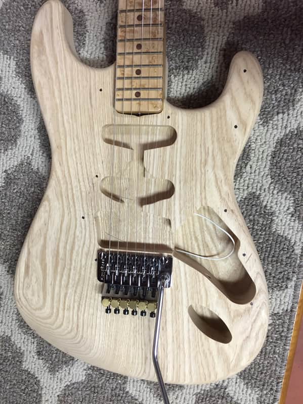 Musikraft  EVH Floyd Rose Frankenstrat Franky  new wood total value 1096.00 image 1