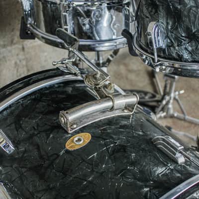 Leedy Late 50s/Early 60s 3 Piece Drum Kit (13/16/20) in Black Diamond Pearl image 13