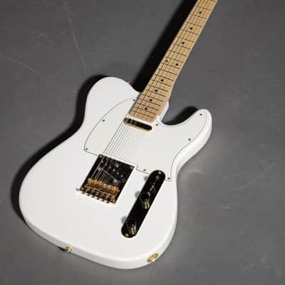 Partscaster Telecaster Style 2020's - Artic White - Gold Hardware image 10