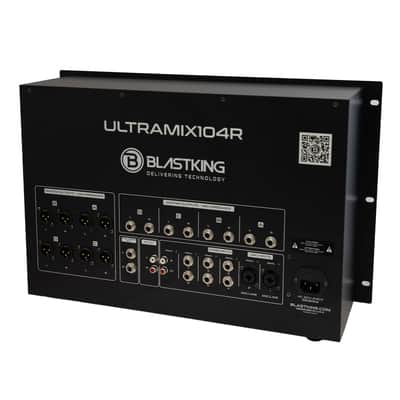 Blastking ULTRAMIX104R 10-Channel 7U Rackmount Multi-Zone Mixer with 99 DSP FX image 4