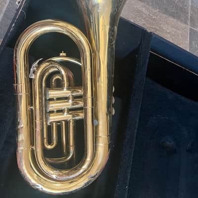 Blessing brand Marching Baritone Horn with case and mouthpiece, Made in USA image 6