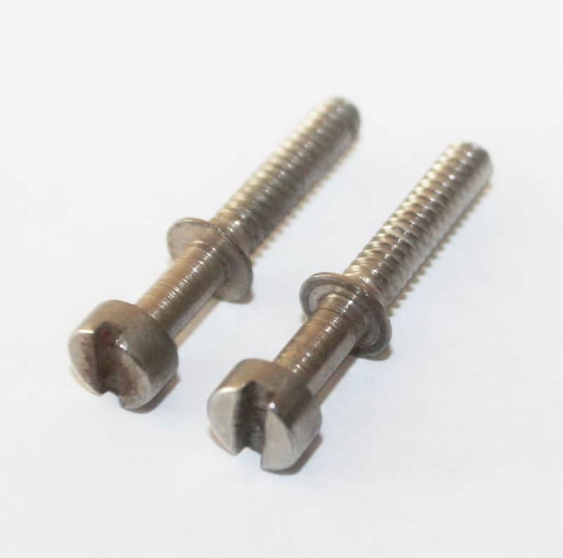 Vintage 1960's Gibson Adjustable Bridge Saddle Screws Set Of 2 1963 Acoustic Guitar image 1