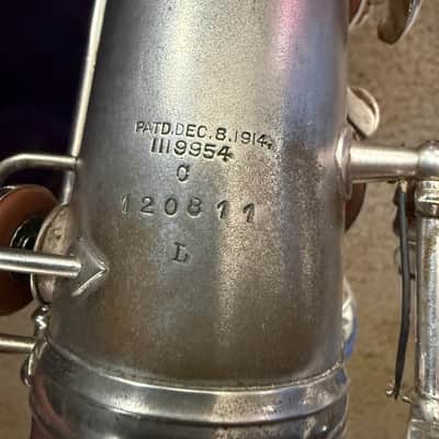 C.G. Conn New Wonder I 1924 - Silver plate gold wash bell image 12