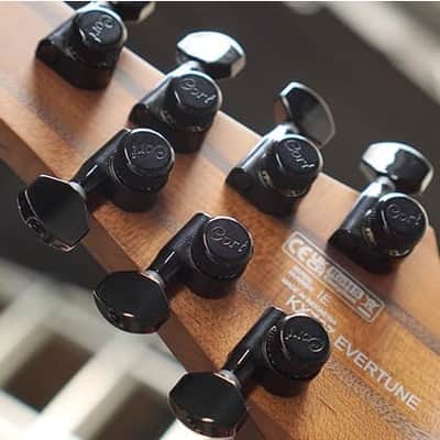Cort KX707 EverTune 7-String - Open Pore Black image 9