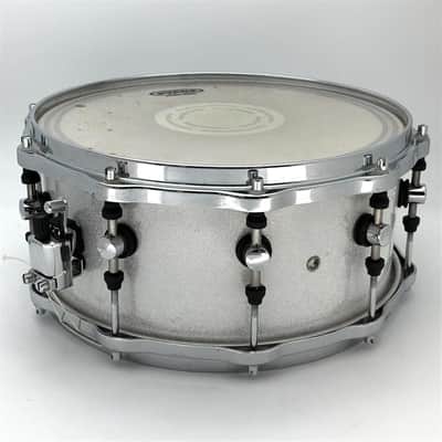 Used Sonor Designer Snare Drum - White Sparkle 14x6.5 - Very Good image 3