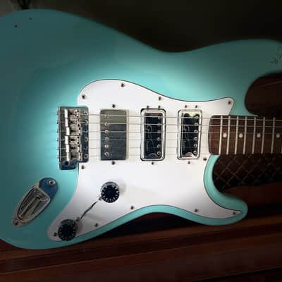 Daphne Blue 2000's Strat w/ Lambertones Crema and Hi/Lo Trons image 2
