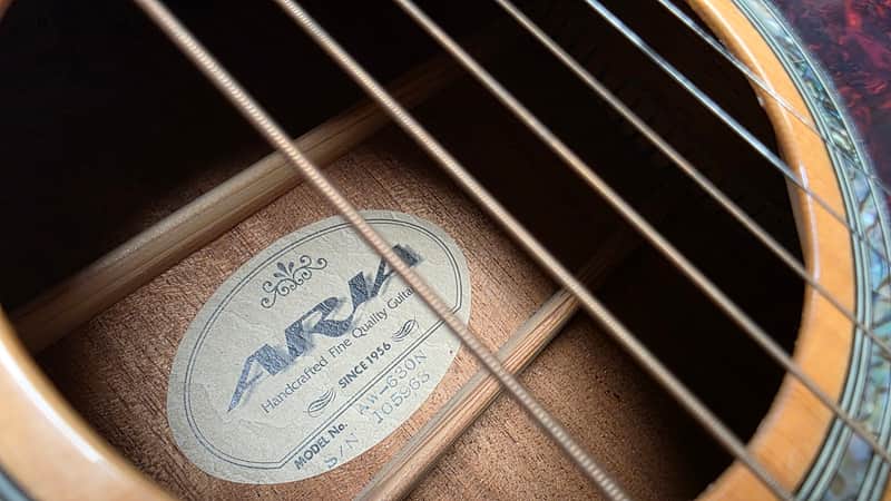 Aria AW-630N Handcrafted in Japan MIJ Solid Wood Body Handmade 