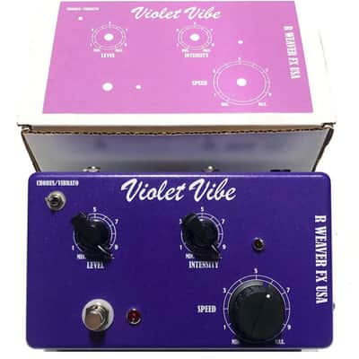 新品 未使用 R WEAVER FX Violet Vibe Uni Vibe R Weaver FX Violet Vibe pedal | Reverb