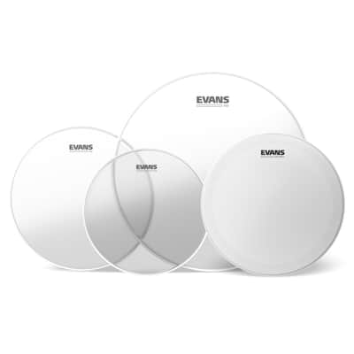 Evans G2 Clear Fusion Pack (10", 12", 14") with 14" HD Dry Snare Batter image 1