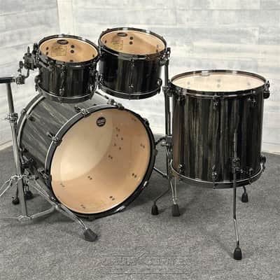 Tama Starclassic Maple 4pc Drum Set Black Clouds & Silver Linings w/Black Hw image 2