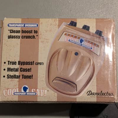 Danelectro Cool Cat Transparent Overdrive V1 2000s - Gold image 3