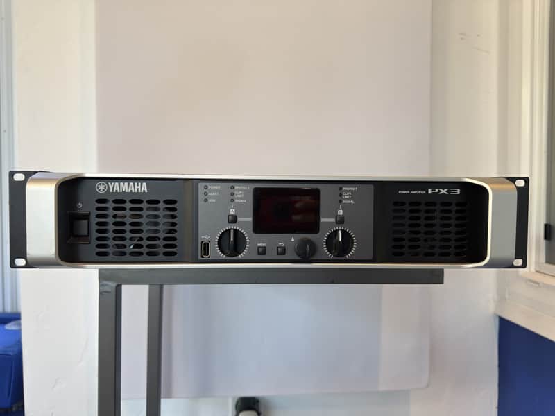 Yamaha PX3 Dual-channel 500-Watt Power Amplifier 2010s - Black image 1