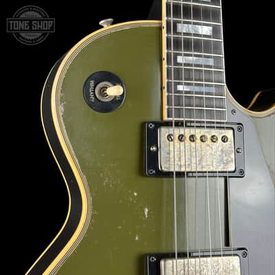 Gibson Custom Limited 68 Les Paul Custom Olive Drab Top Ebony Back Heavy Aged 606368 image 5