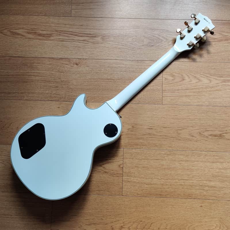Grassroots Les Paul Custom, White with Gold hardware, Made in | Reverb