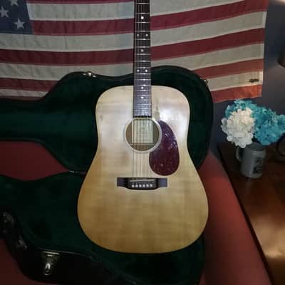 Martin DM Mahogany Dreadnought  2001 Natural *Under-saddle Pickup installed* OHSC image 3