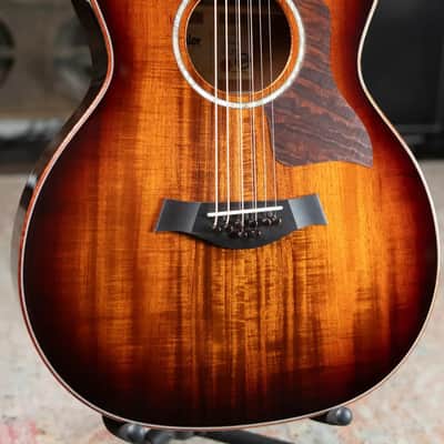 Taylor Catch Custom #44 C24e Grand Auditorium Baritone-8 8-String Acoustic/Electric Guitar - Figured Blackwood with Hardshell Case image 4