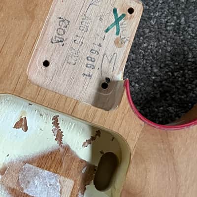 Fender John 5 Ghost Telecaster guitar body red binding base coat image 3