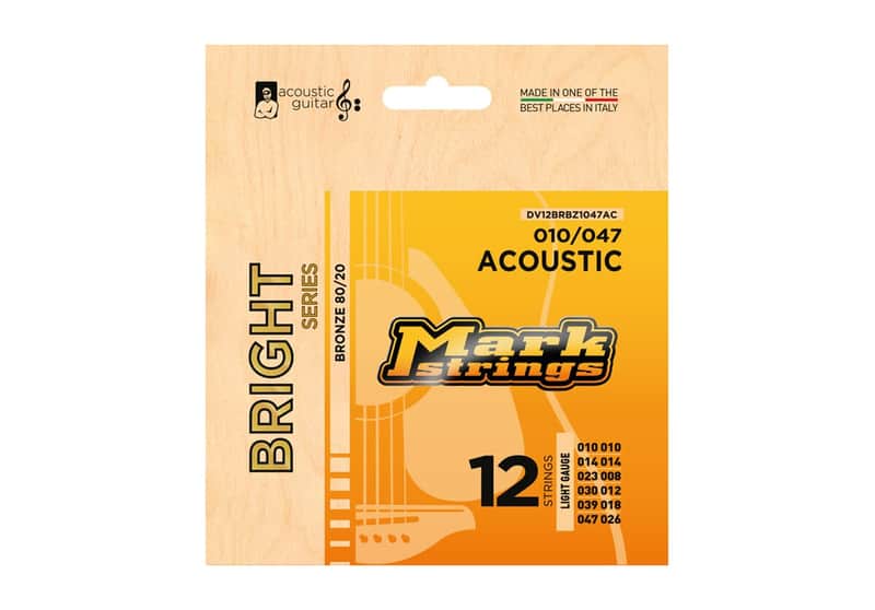 Markbass DV12BRBZ1047AC Bright Series - Acoustic Guitar 12-str 010 - 047 image 1
