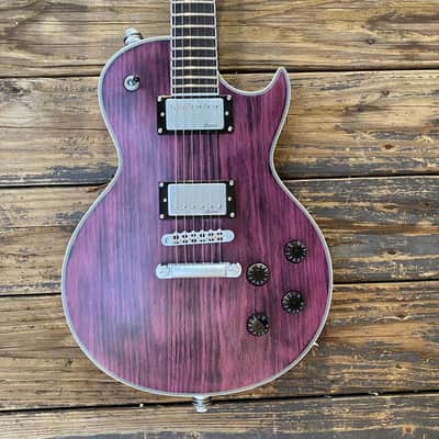 Harley Benton AguFish LTD Signature 2020 Purple Electric Guitar Hunter Engel roasted maple neck image 4