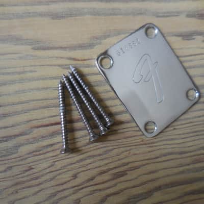 Fender Neck Plate 70's Serial Number with Original bolts. image 3