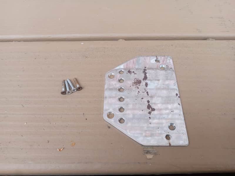Vintage 1970's Hayman Electric Guitar Bridge Plate w/ Mounting Screws! image 1