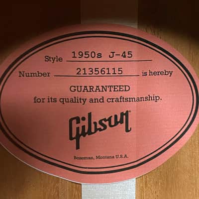 NEW ! Gibson '50s J-45 Original - Vintage Sunburst - 4.1 lbs - Authorized Dealer - G07358 image 9