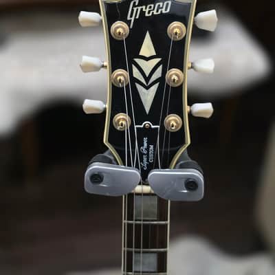 Greco EG Single Cutaway Custom 1981 - Ebony with Gold Hardware image 5