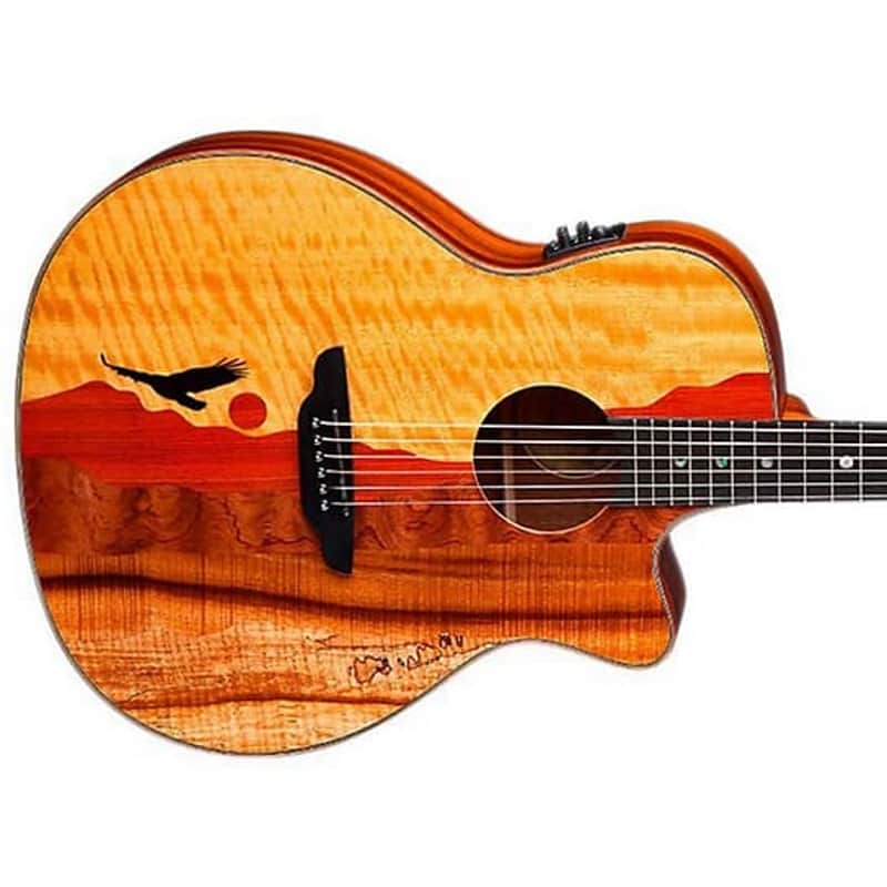 Luna Vista Eagle Tropical Wood Acoustic / Electric w/Case image 1