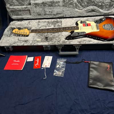 Fender American Professional Jaguar in 3 Tone Sunburst Pre-owned with Case image 17