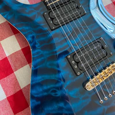 Carvin CT-6 2004 - Quilted Deep Blue image 5