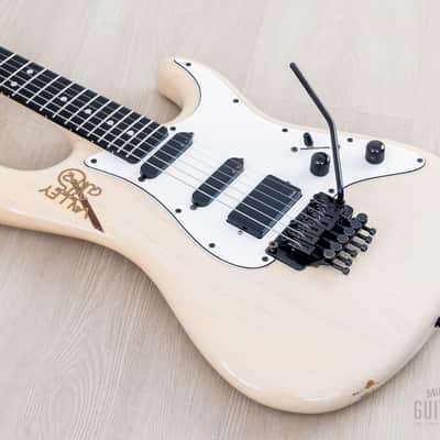 1989 Valley Arts M Series Standard 2 Vintage SSH Superstrat Blonde w/ Interlock Neck, EMG & Floyd Rose image 10