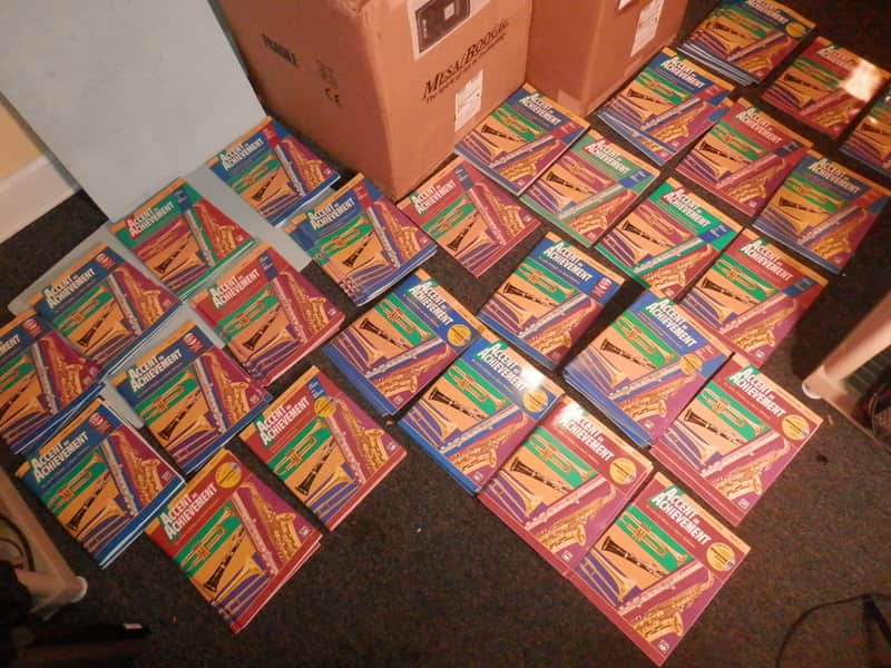 Accent on Achievement Band Method Lot of 80 Books Various Instruments and Levels new old stock image 1