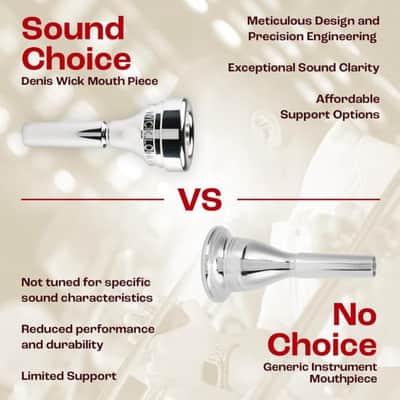 Denis Wick Classic Tenor Horn Mouthpiece Silver-Plated, 5883-3 - V-Type Backbore to Enhance Your Performance with Clear Superior Sound and Precision - Ideal for Musicians - 18.50 x 6.07 x 5.2mm image 5