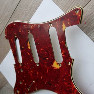 62 Fender Stratocaster celluloid tortoise pickguard AVRI USA 1960 thru 1962 strat guard image 10
