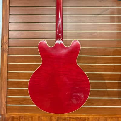 Heritage Custom Shop Core Collection H-535 Electric Guitar with Case, Trans Cherry — HRT-011113111 image 7