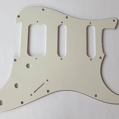 Stratocaster HSS guitar pickguard 3ply parchment fits USA and MIM Fender image 1