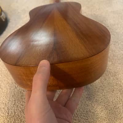 Kamaka Tenor Ukulele — vintage white label 1970s - Natural koa image 6