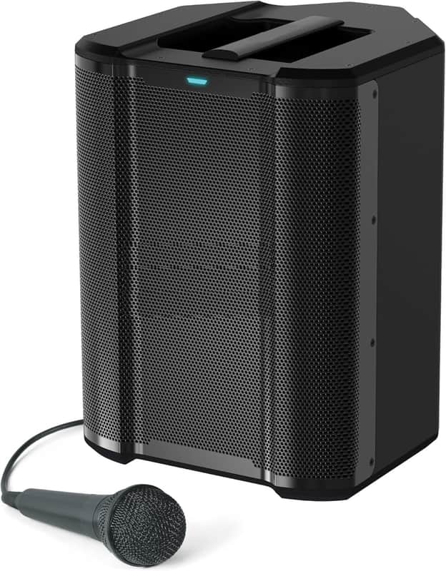 Audio Trouper 100 - Battery Powered Portable Bluetooth Speaker with Rechargeable Battery, Multi-Channel Mixer and FM Radio, 100W image 1