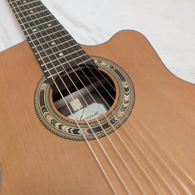 Kremona Fiesta F65CW-7S 7-String Nylon Classical Guitar – Fishman Electronics, Gig Bag Included – Mint image 7